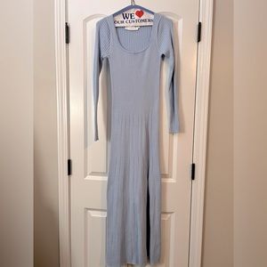 Astr the label light blue sweater dress